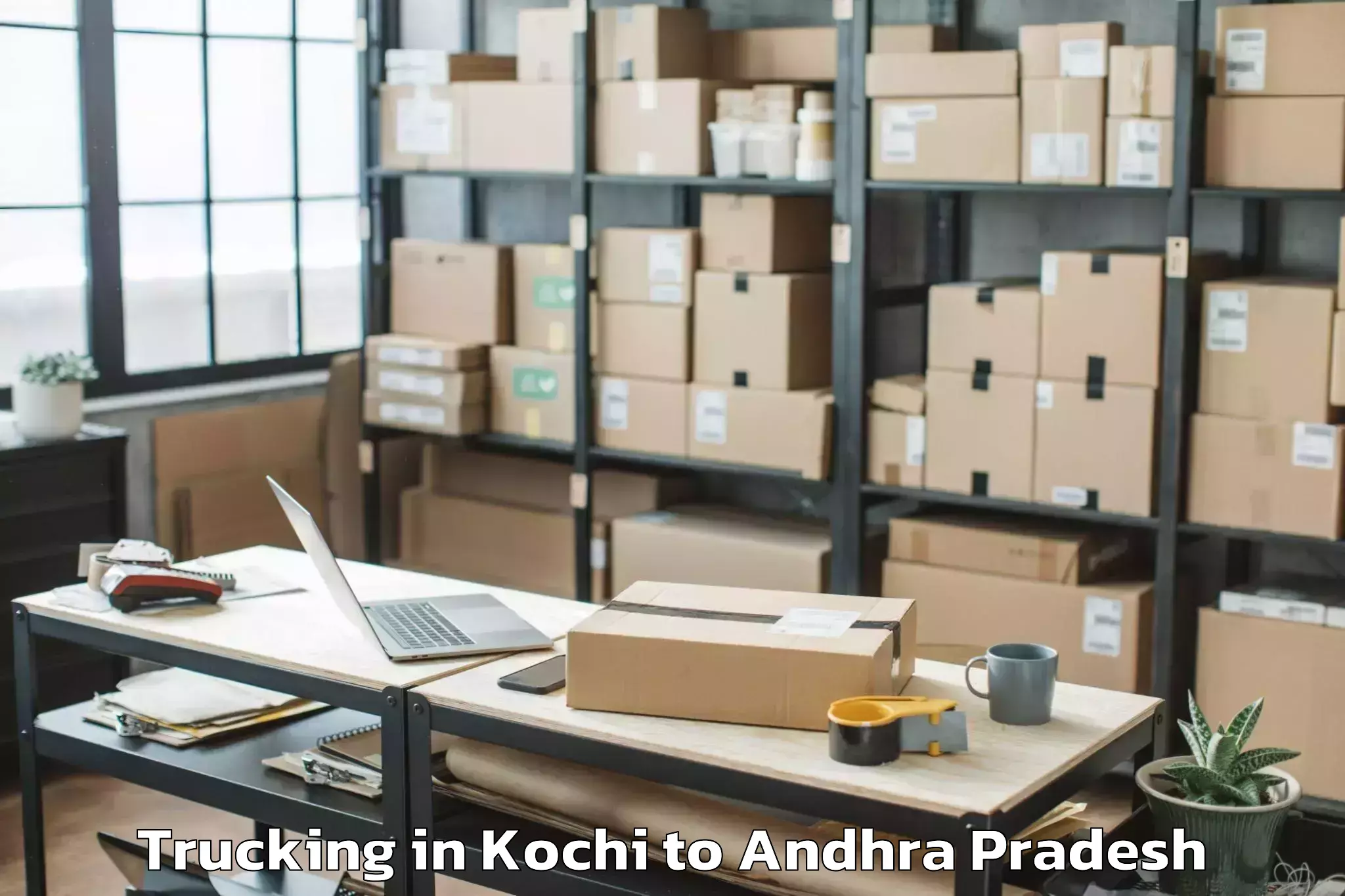 Professional Kochi to Nandivada Trucking